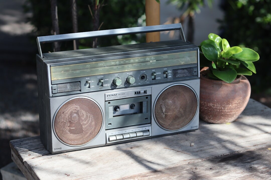 vintage radio set